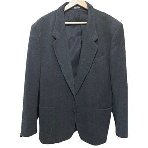 Vintage GGG Gray Blazer Cashmere Wool‎ Blend Men's 42L EUC Formal Dress